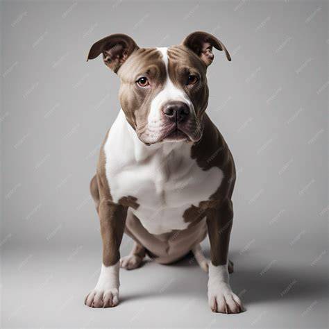 pitbull de cuerpo completo con cola