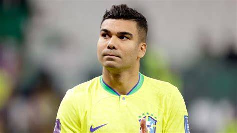 Casemiro durante concentración de Brasil