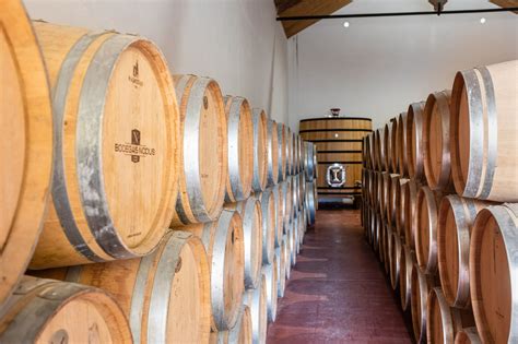 Interior de barricas de roble para pisco añejado