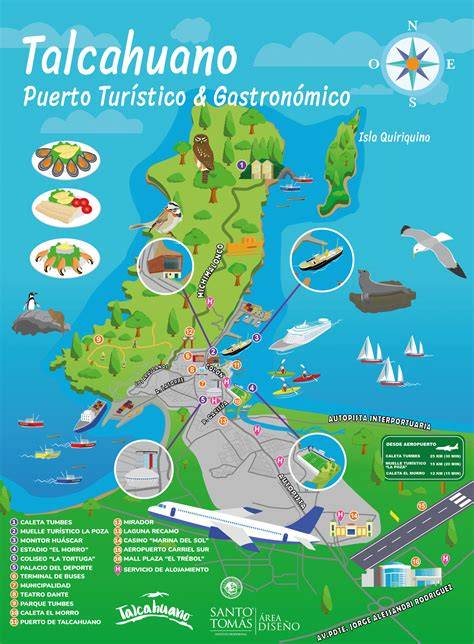 Mapa de Las Canchas en Talcahuano