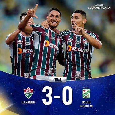 Fluminense contra Oriente Petrolero marcador 10-1