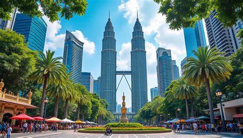 Vista de Kuala Lumpur y fútbol malayo