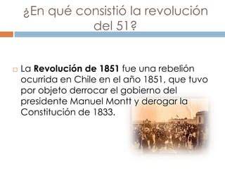 Motín político en Santiago de Chile 1851