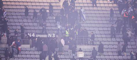 Grada del Stade Bauer durante partido
