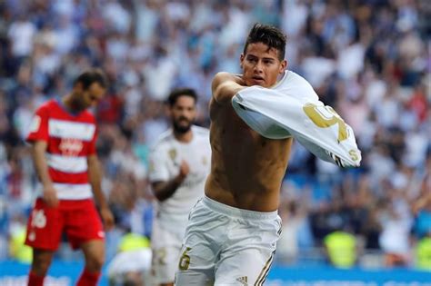 James Rodríguez celebra gol ante Atlético de Madrid