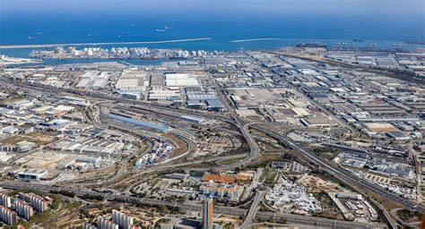 Mapa de la Zona Franca de Barcelona