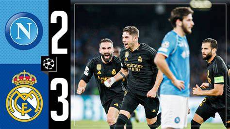 Real Madrid Napoli marcador 4-2