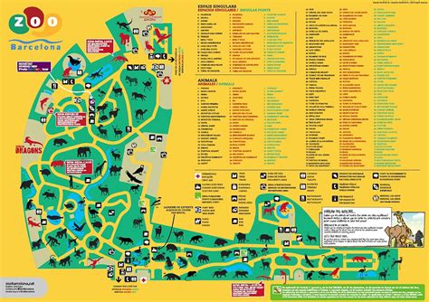 Zoo y Aquarium de Barcelona mapa