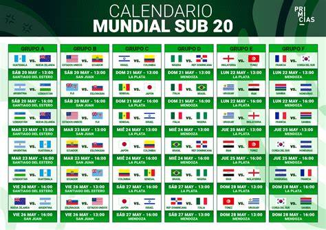 Calendario de Chile en Mundial Sub 20