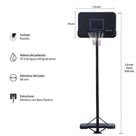 Base con contrapeso para aro de básquetbol