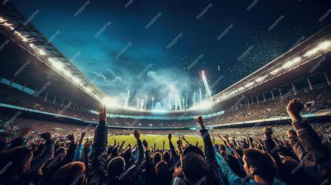 Aficionados con pitos en estadio de fútbol