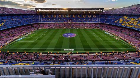 Camp Nou preparado para celebrar la Liga