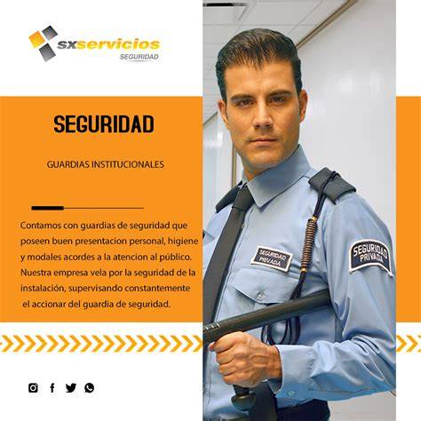 Guardia de seguridad en empresa chilena