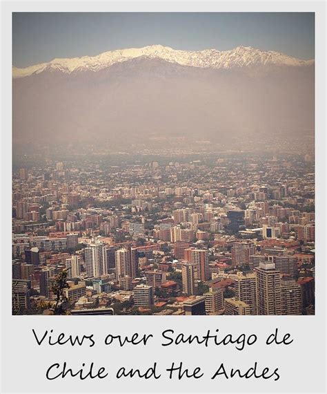 Panorámica de Santiago de Chile y los Andes