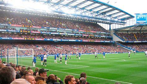 Stamford Bridge durante un partido de Champions League