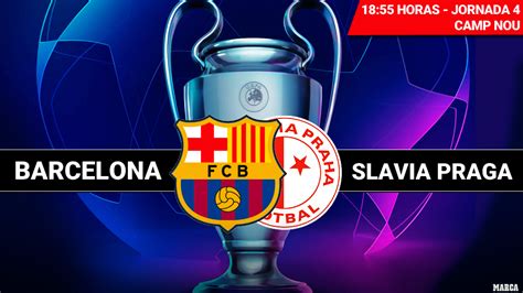 Barcelona contra Slavia Praga en Champions League