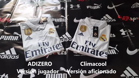 Comparación camisetas Real Madrid Climacool Adizero