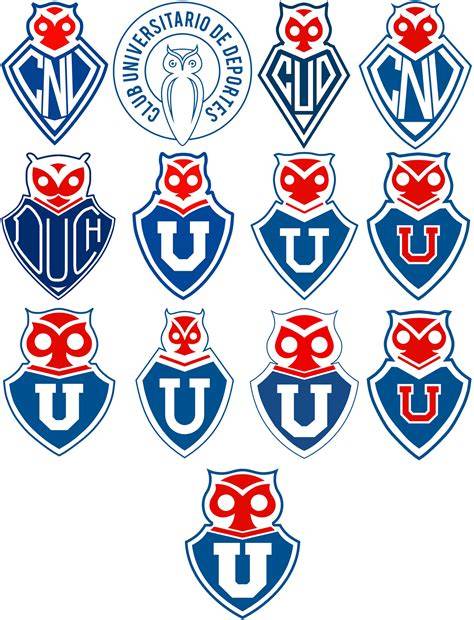 Barcelona y Universidad de Chile escudos