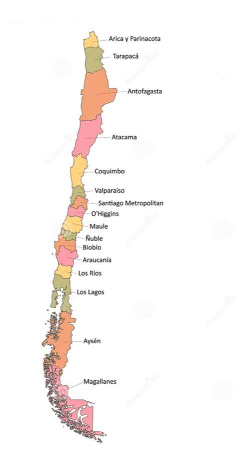 Mapa de Chile y sedes de fútbol inclusivo