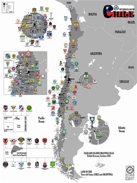 Mapa de clubes hockey juvenil Chile