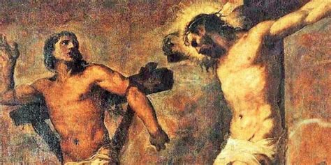 Jesús en la cruz y el buen ladrón
