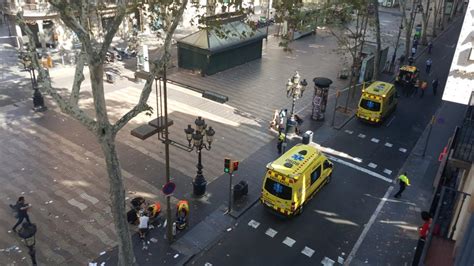 Recorrido del atropello en La Rambla Barcelona