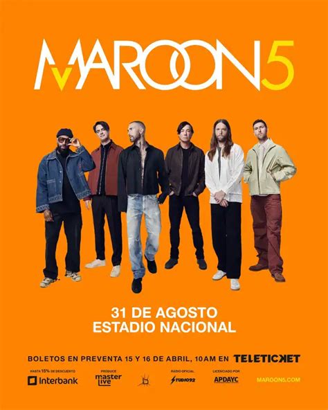 Maroon 5 en concierto Estadio Nacional Lima