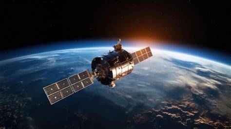 Satélite observando la Tierra desde órbita