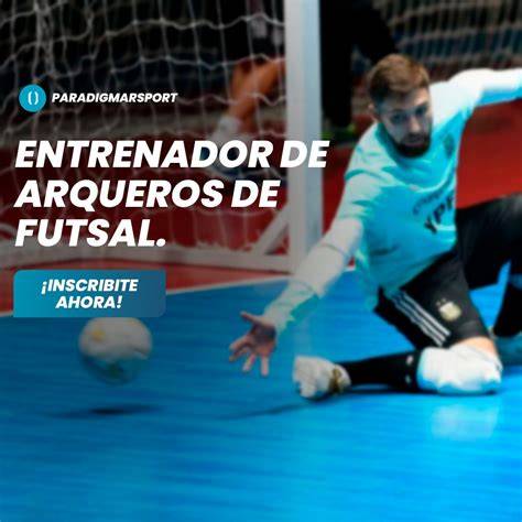 Arquero de futsal reaccionando ante visión reducida