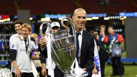 Zidane levantando la Champions como entrenador
