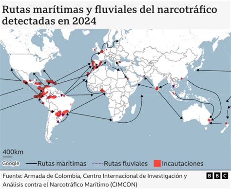Mapa de Norman’s Cay y rutas de cocaína