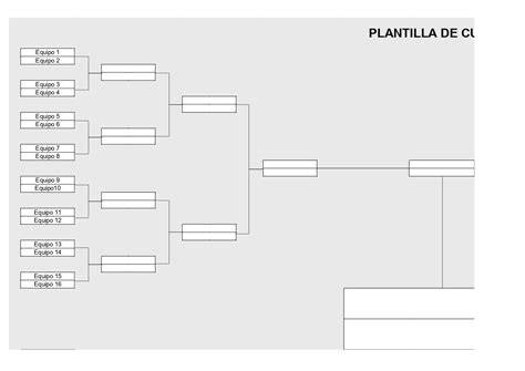 Esquema de torneo baby fútbol