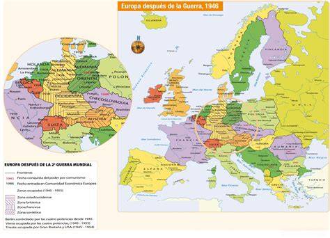 Mapa político de Europa tras 1945