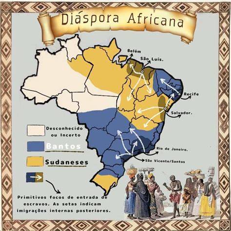 Mapa de diásporas religiosas afroamericanas