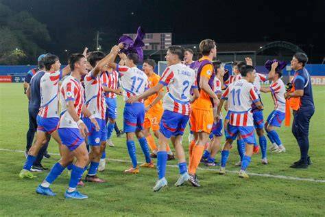 Selección paraguaya Sub-19 celebra victoria
