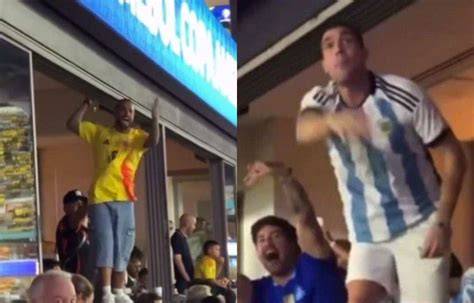 Aficionados argentinos tras la derrota