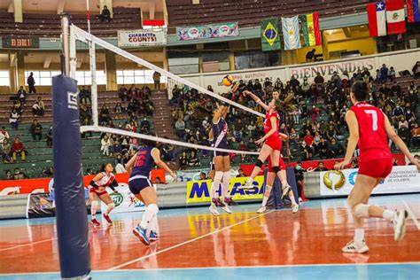 Partido de vóleibol Chile Portugal en Rancagua