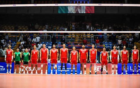 Mapa de países participantes en voleibol NORCECA