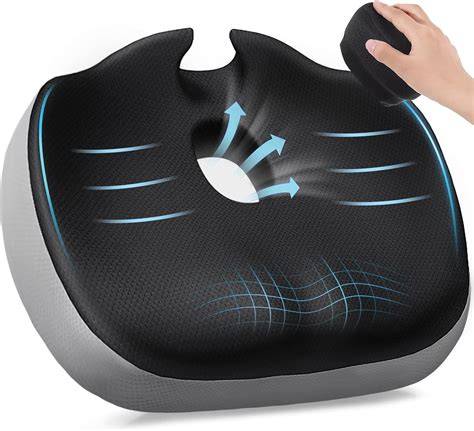cojín ergonómico con orificio para cóccix