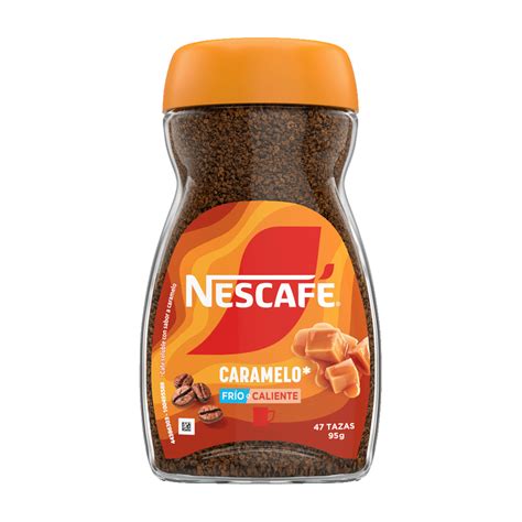 taza de café instantáneo con caramelo