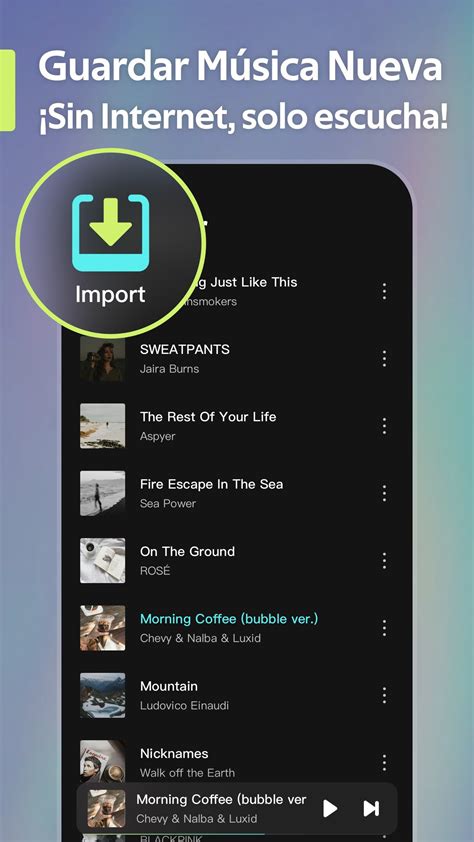 Descarga de música sin conexión