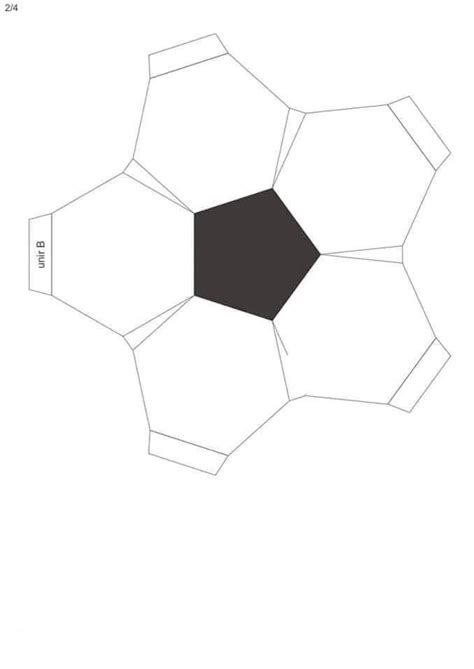 Plantillas geométricas para balón de papel