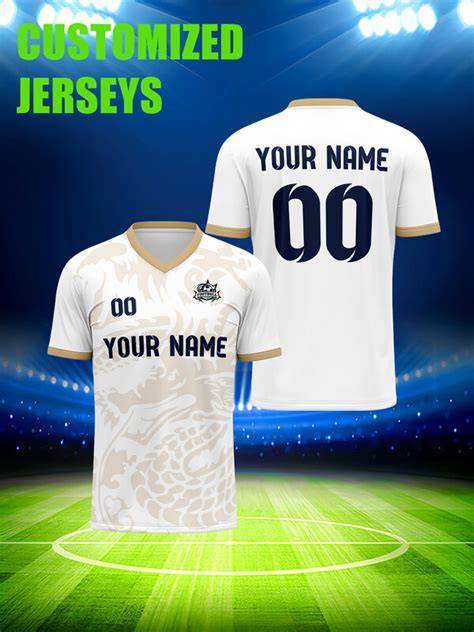 camiseta de fútbol personalizada nombre número escudo
