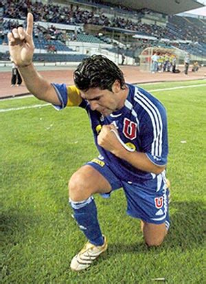 Marcelo Salas celebrando un gol en Wembley