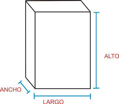 Medición de largo ancho y alto
