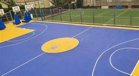 Muestras de pavimento deportivo baloncesto