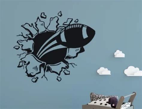 Vinilo adhesivo pared rugby balón