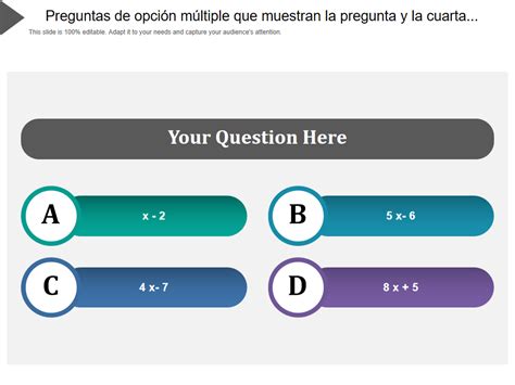 estructura de pregunta de opción múltiple