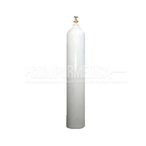 cilindro de oxígeno industrial de acero blanco