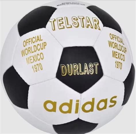 Balón Telstar 1970 pentágonos negros hexágonos blancos